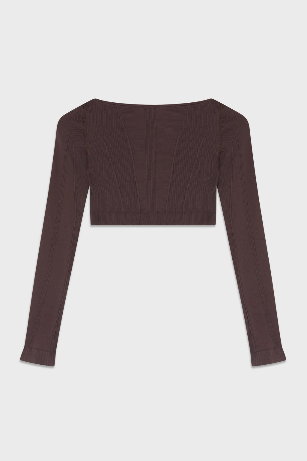 SPORT GAIA CROPPED LONGSLEEVE BROWN
