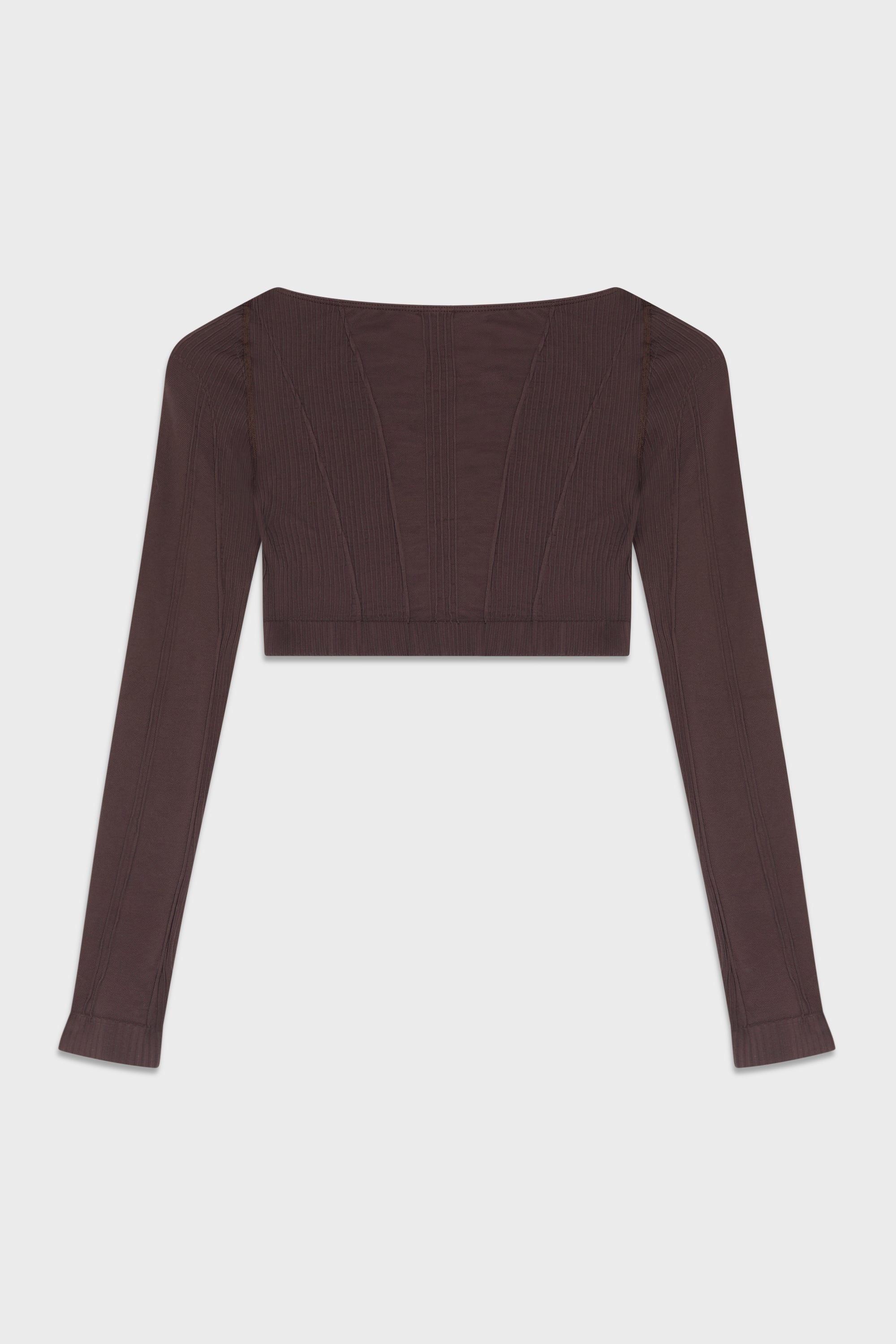 SPORT GAIA CROPPED LONGSLEEVE BROWN