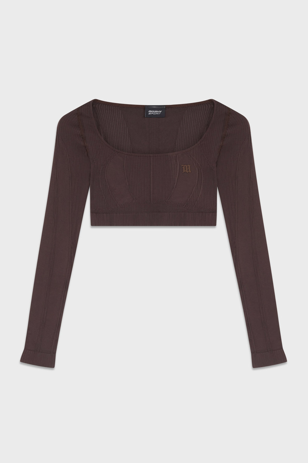 SPORT GAIA CROPPED LONGSLEEVE BROWN