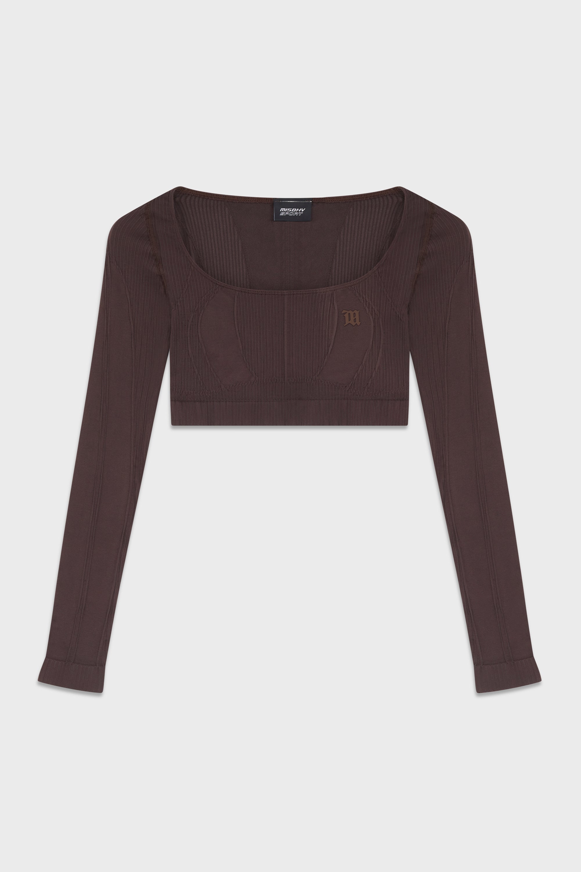 SPORT GAIA CROPPED LONGSLEEVE BROWN