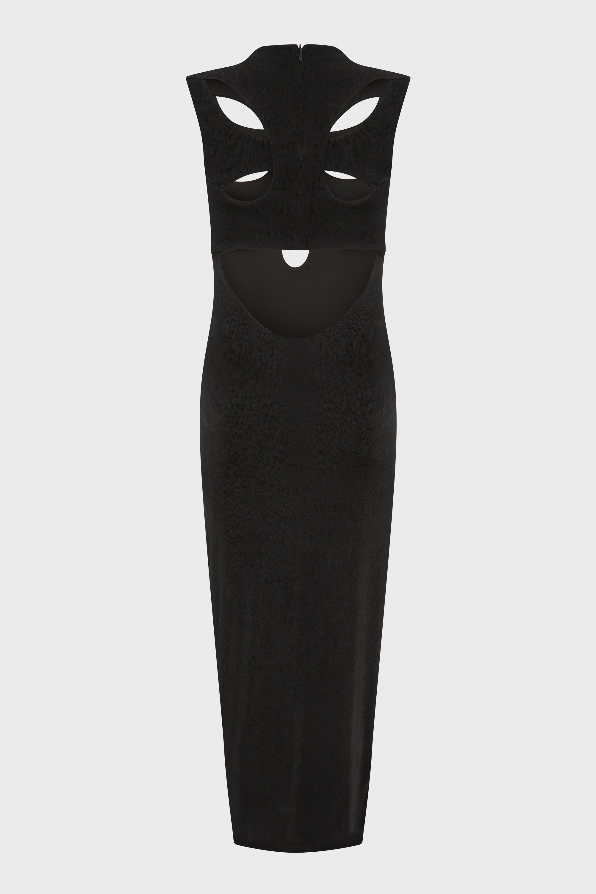 BUTTERFLY CUT OUT MAXI DRESS BLACK