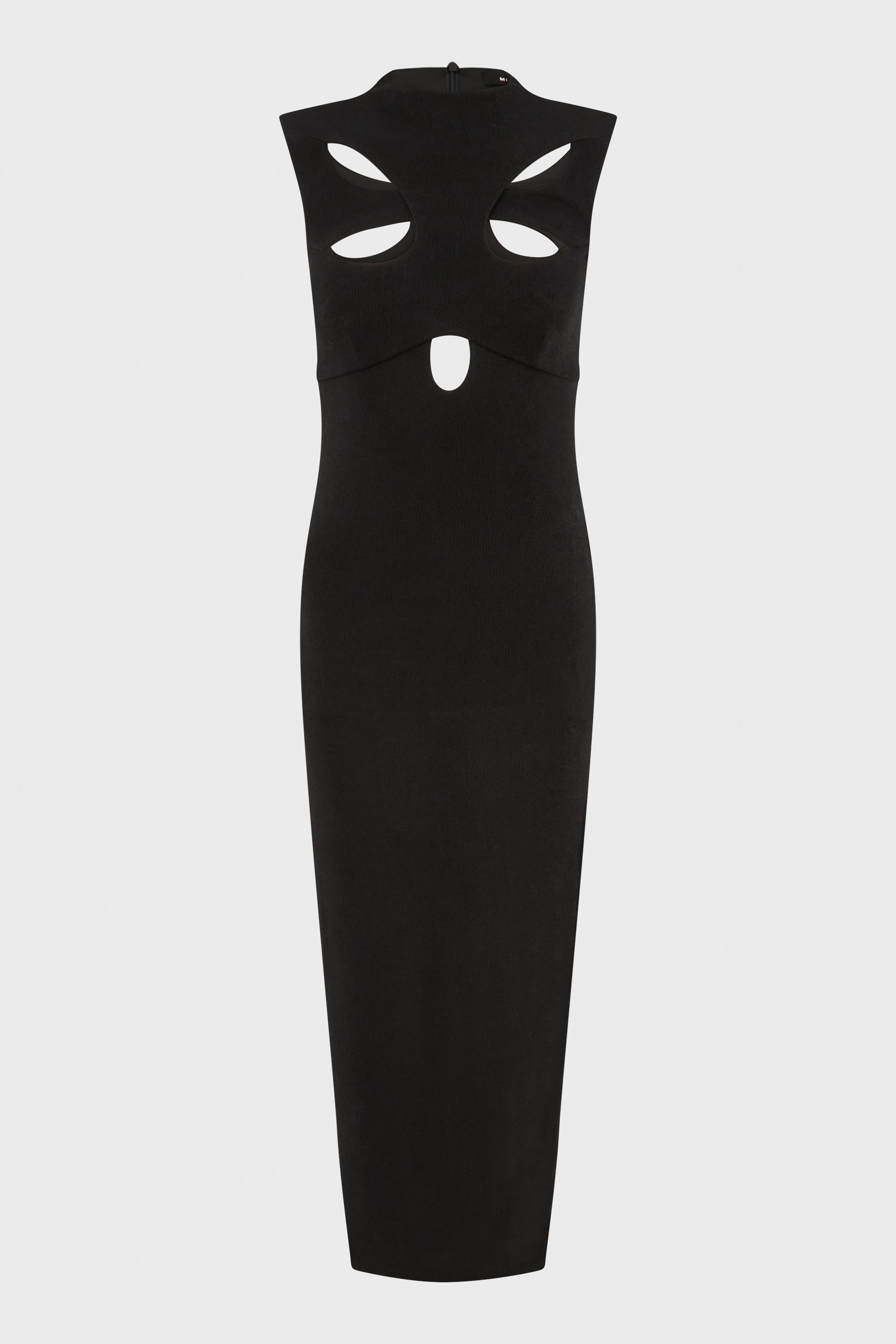 BUTTERFLY CUT OUT MAXI DRESS BLACK