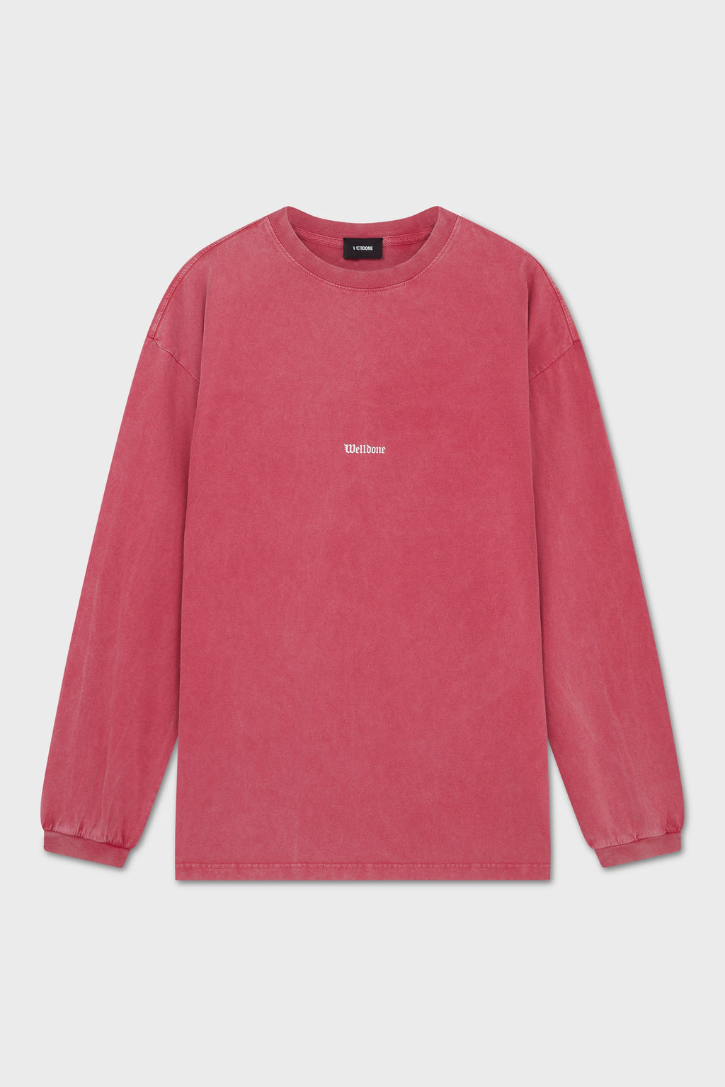PINK VINTAGE HORROR PRINT LONGSLEEVE TSHIRT