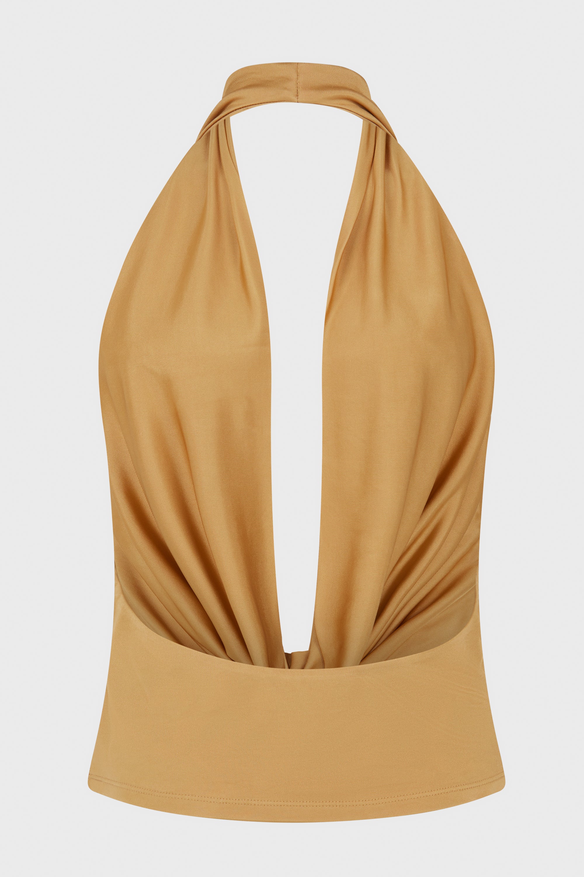 COWL NECK TOP PALE OLIVE