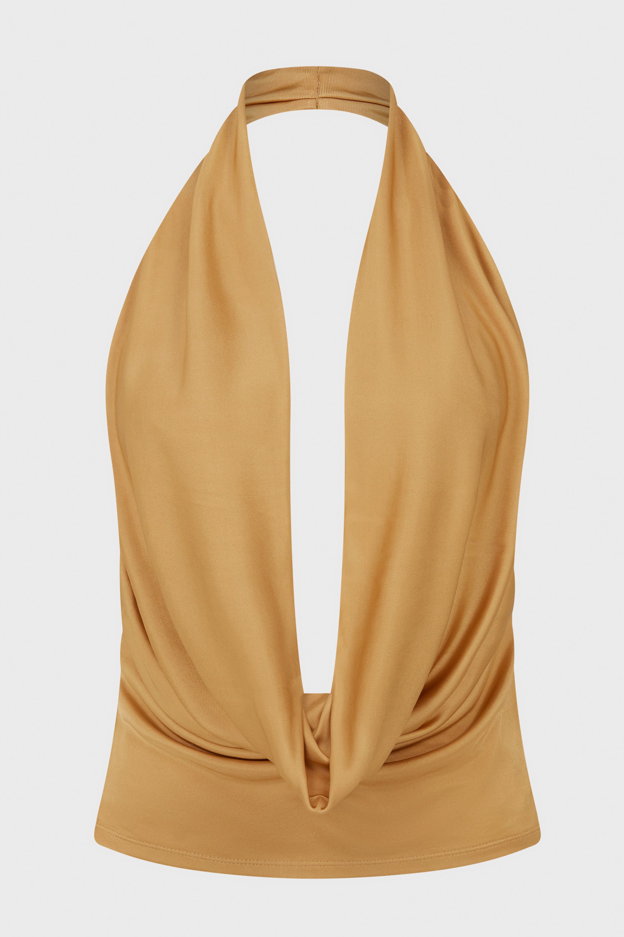 COWL NECK TOP PALE OLIVE