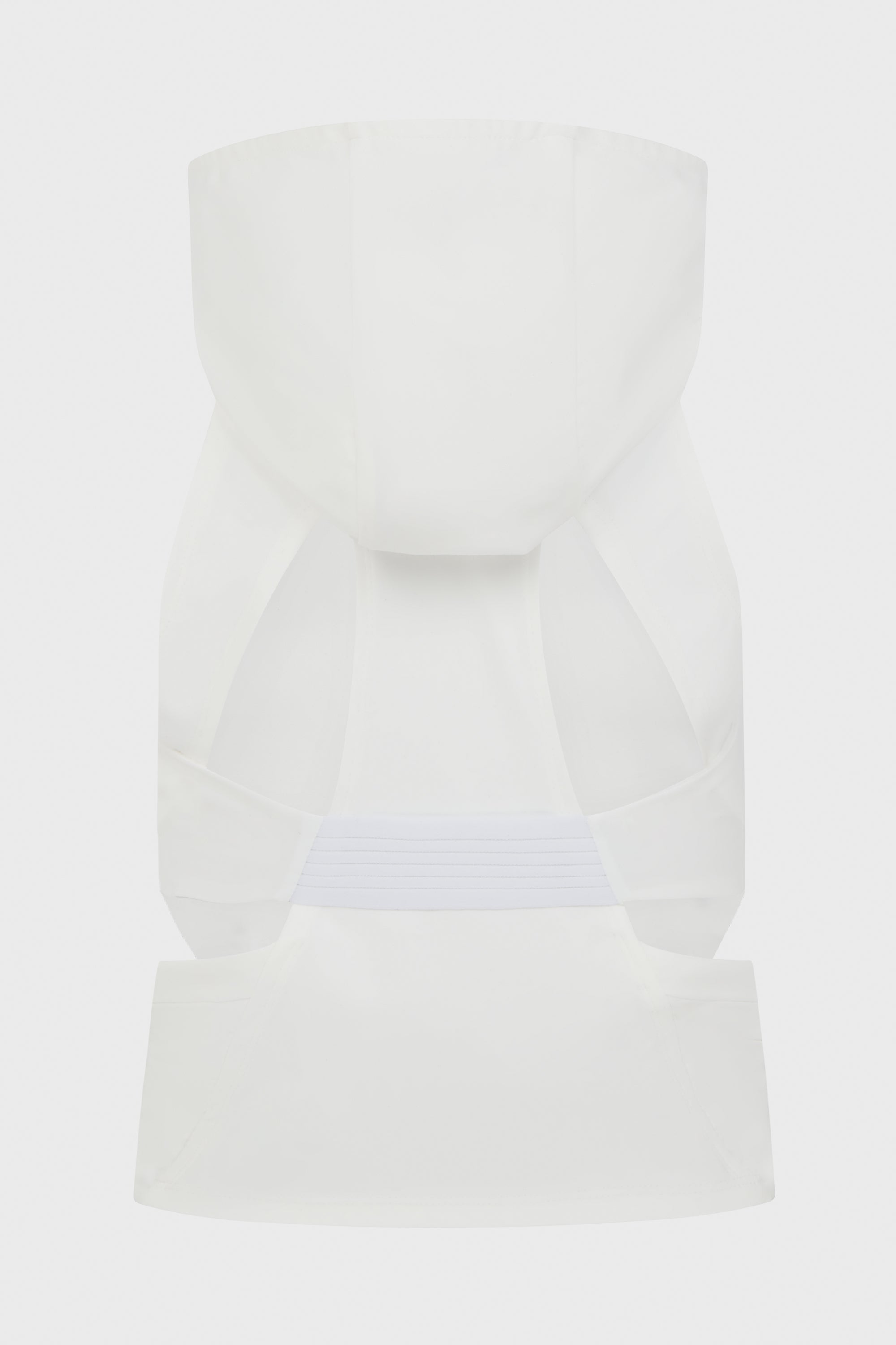 HOODED SLEEVELESS WHITE