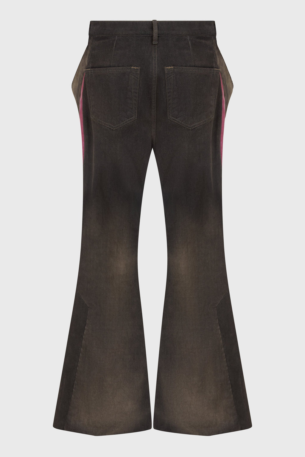 SLIVERED BOOTCUT BROWN DARK DUST DEGRADE AS SAMPLE