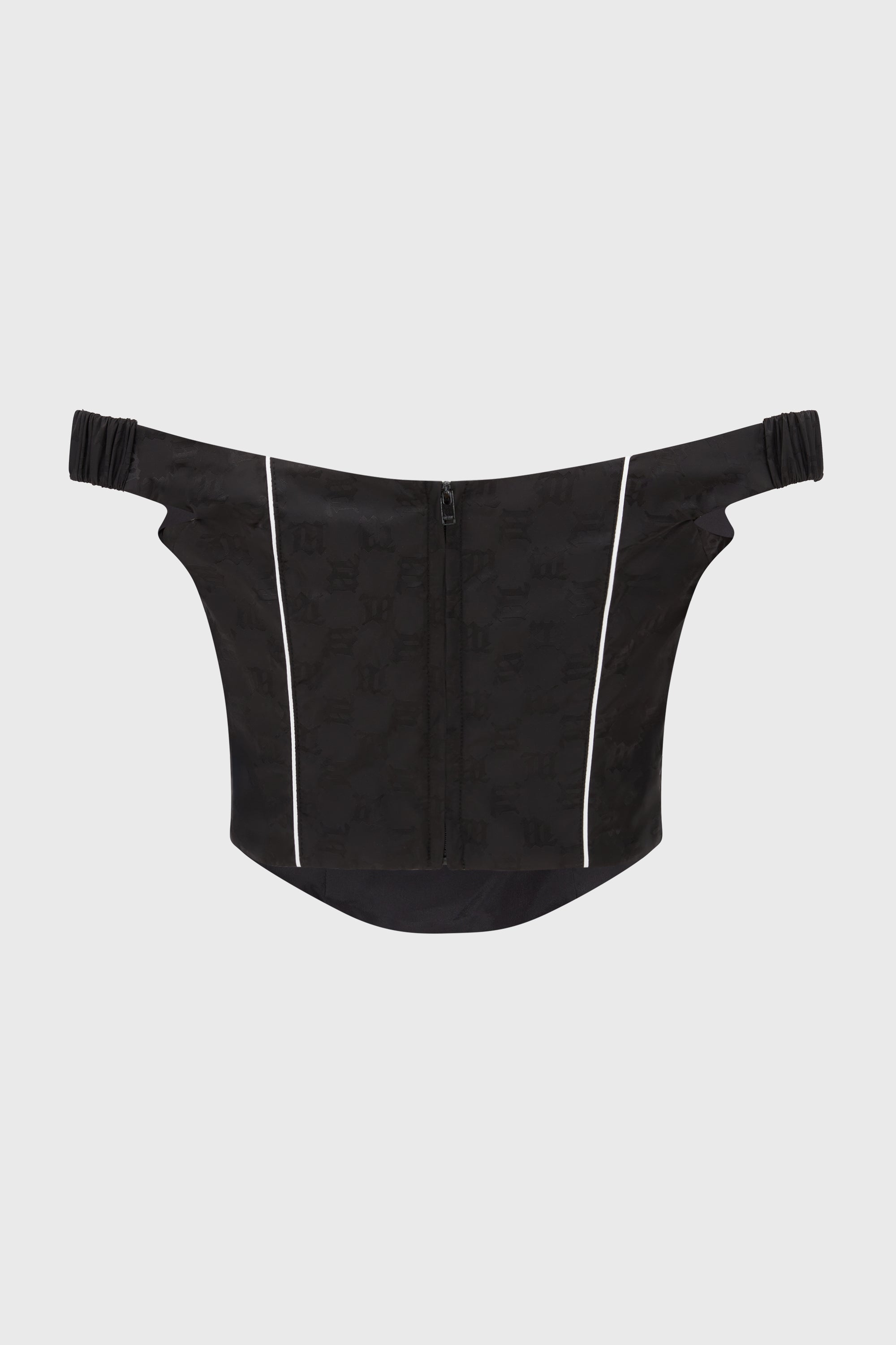 MONOGRAM NYLON CORSET TOP