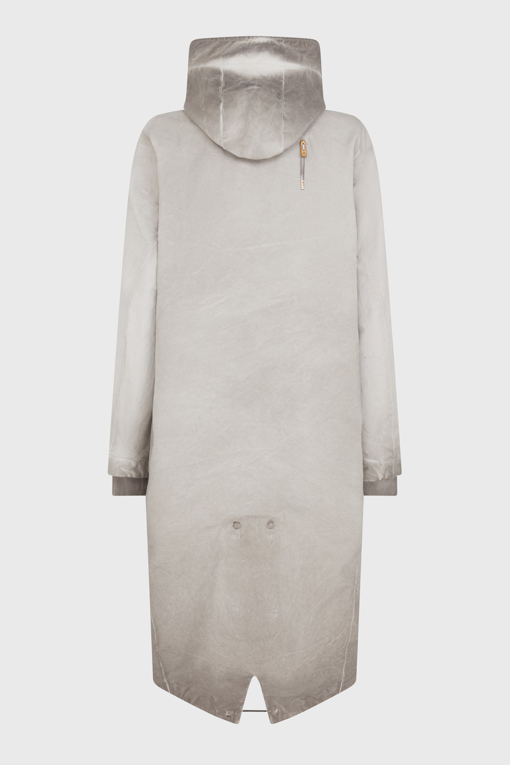PARKA FISHTAIL 1.2 FADED LIGHT GREY RESIN DYED