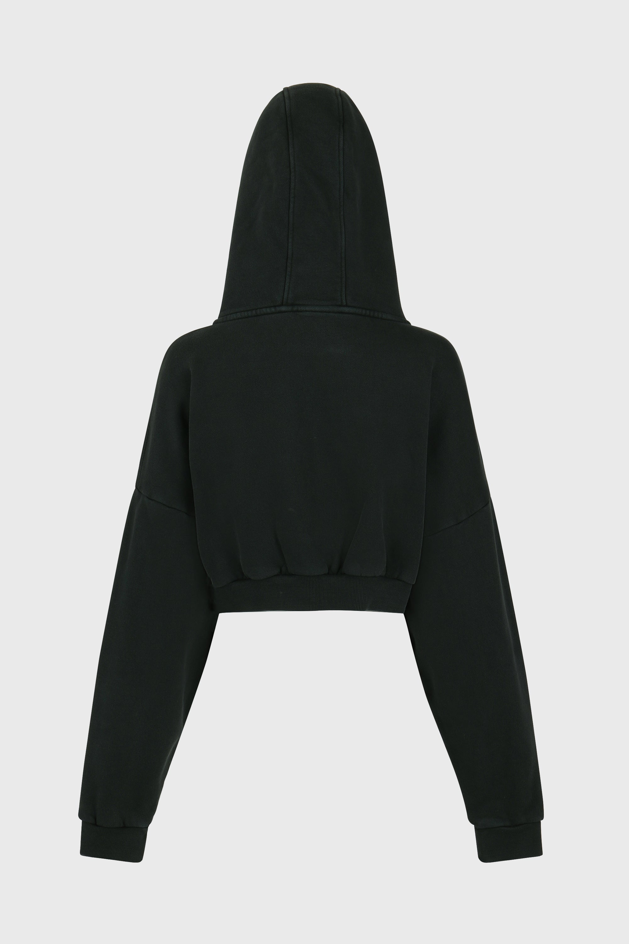 CROPPED FULL ZIP SOOT