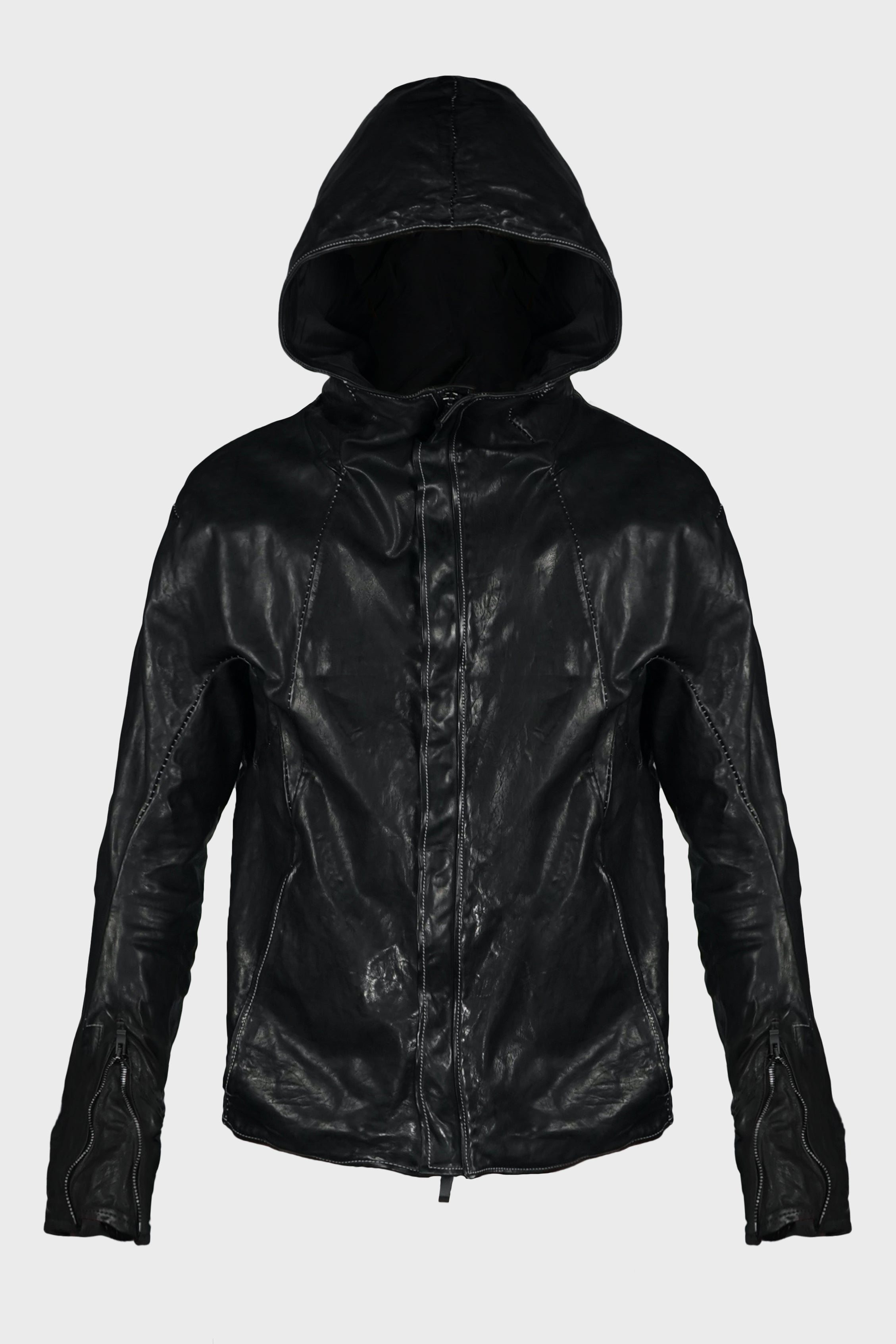 HOODED ZIP BLOUSON