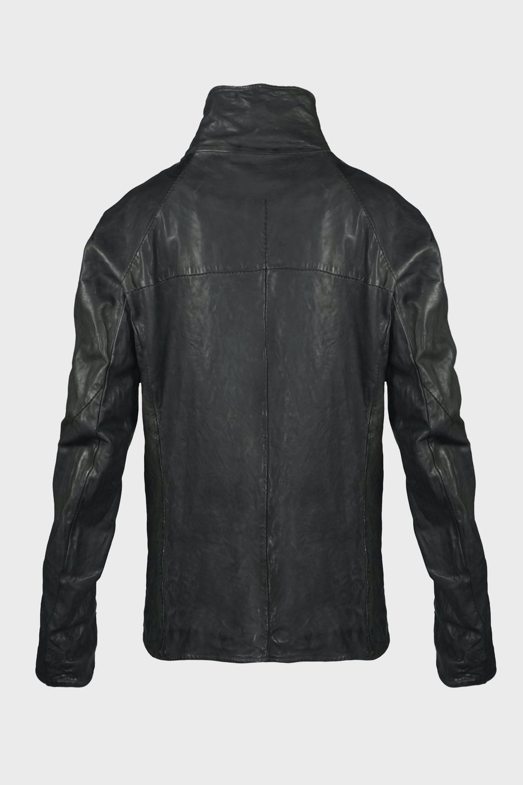 HIGH NECK BLOUSON DARK GREY BLACK