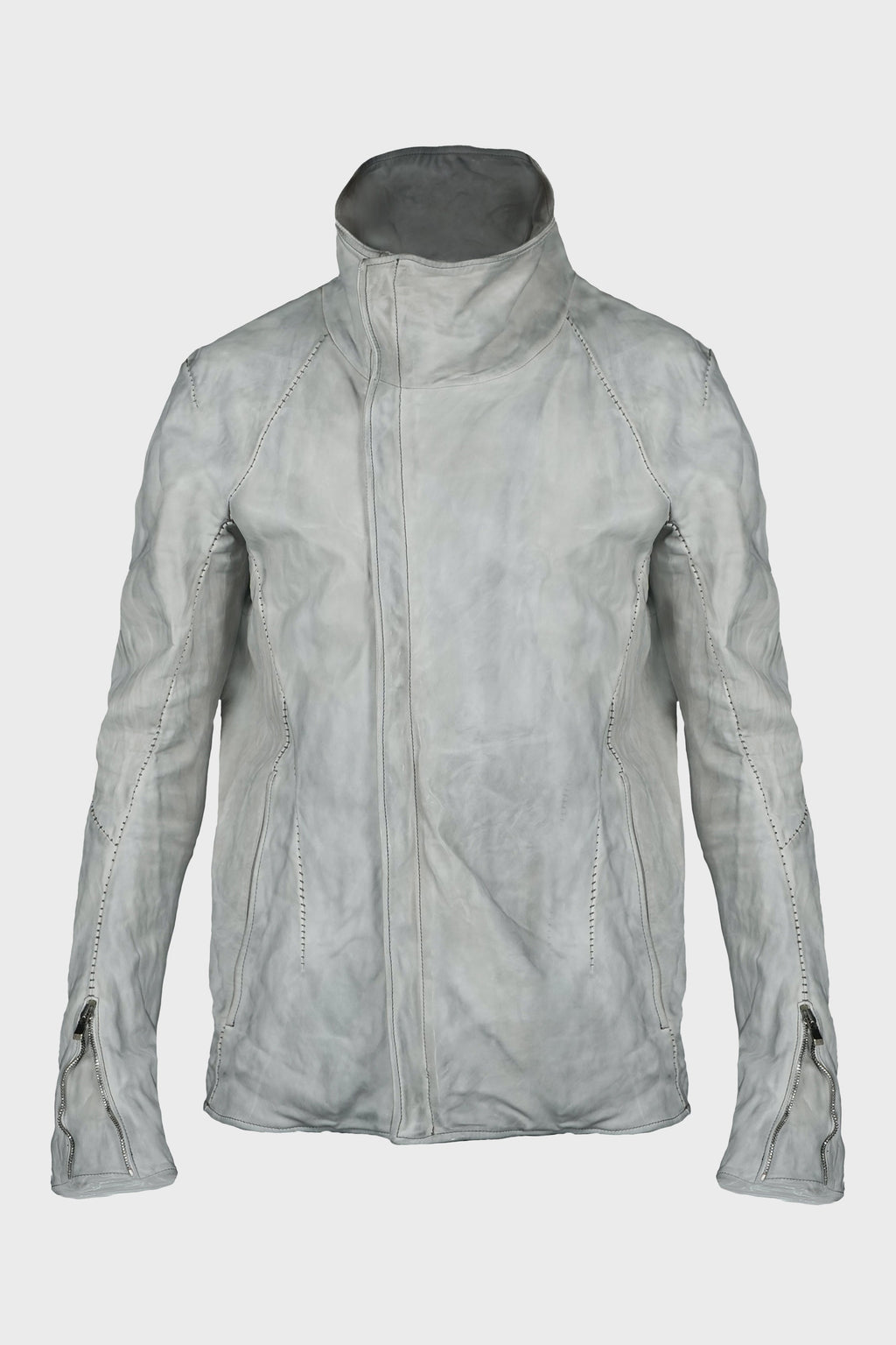 HIGH NECK BLOUSON DIRTY LIGHT GREY