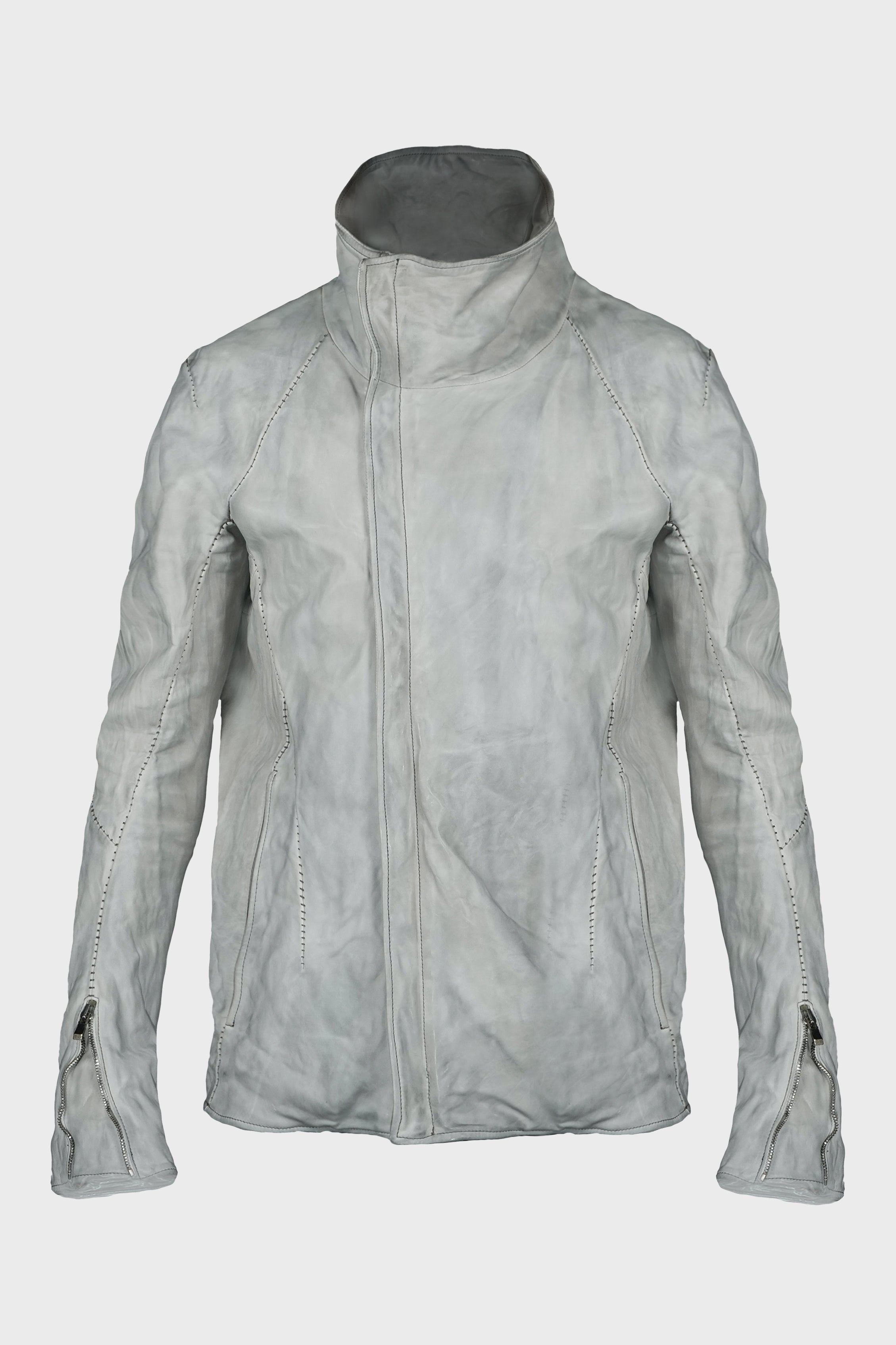 HIGH NECK BLOUSON DIRTY LIGHT GREY