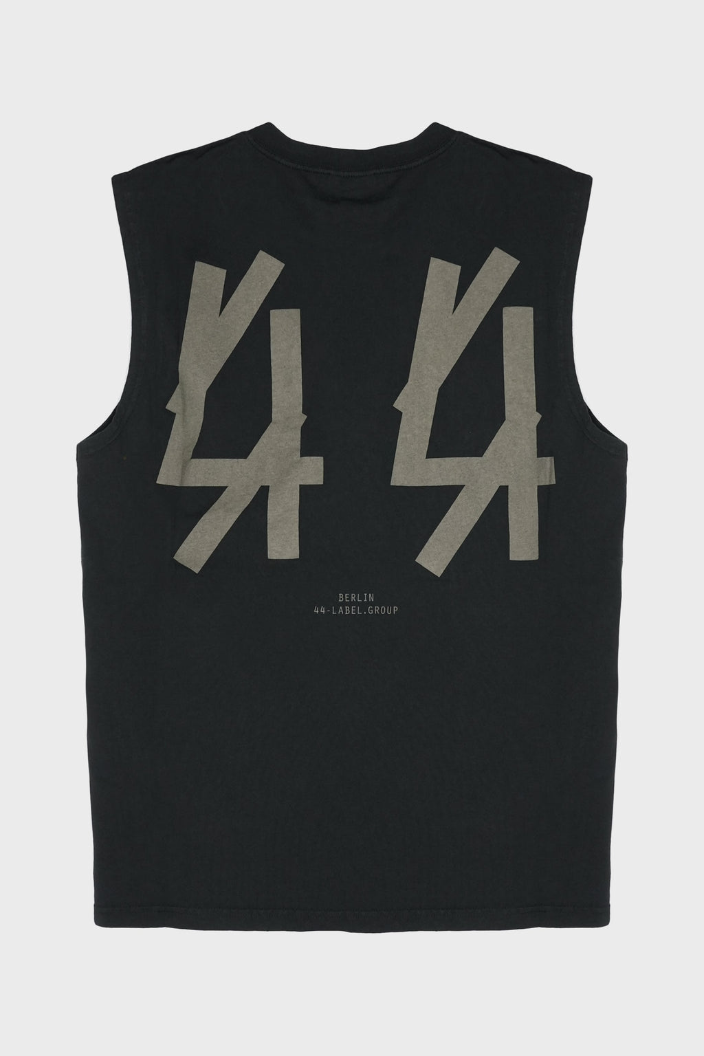 SLEEVELESS TEE FADED BLACK + 44 SMOKE GREY
