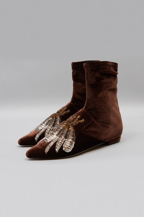 Mocha SOCK SLIPPERS