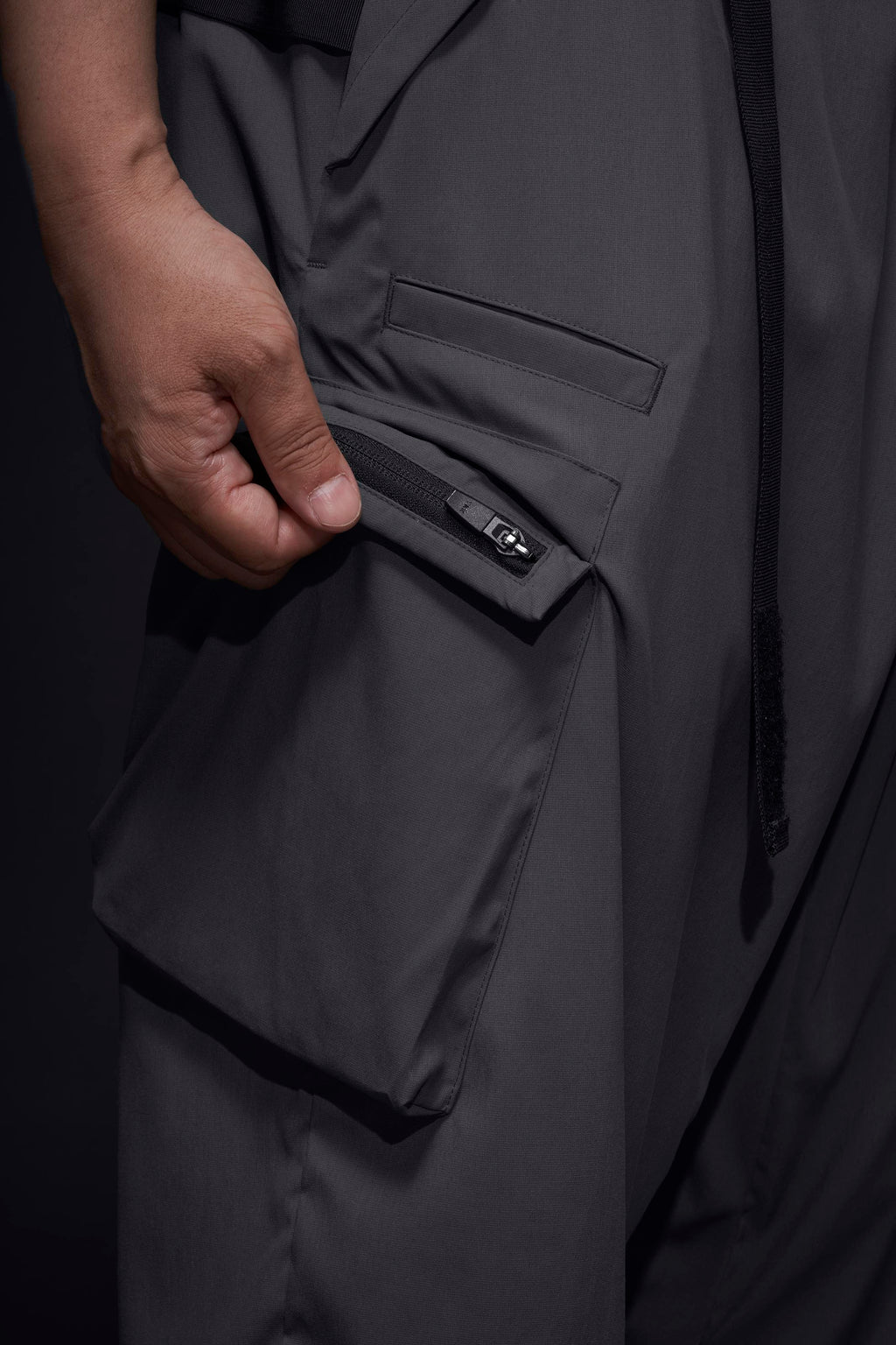 P55-M Nylon Stretch Cargo Trouser - Blaugrau