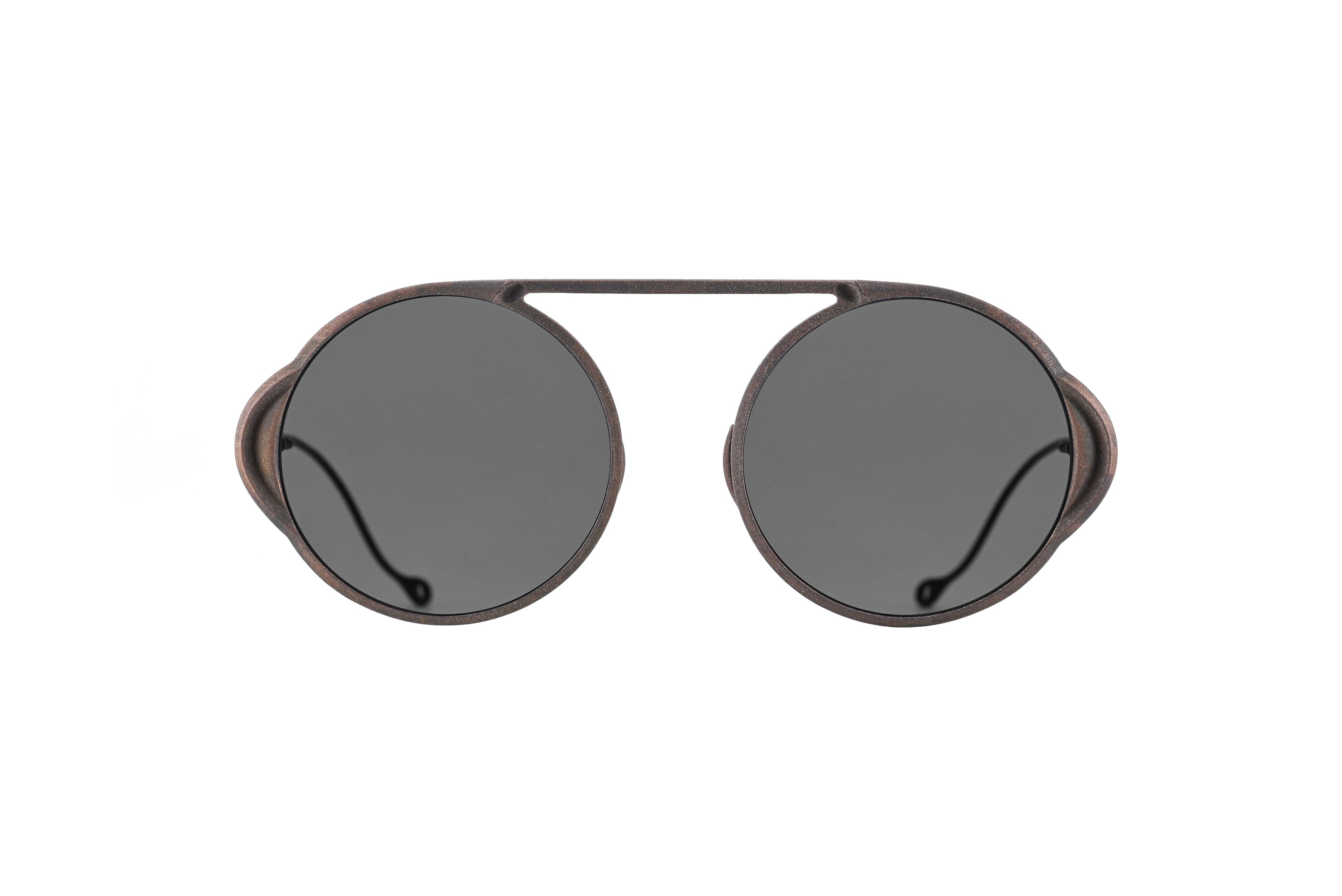 X BBS ANTIQUE BRONZE PATINA L.GRAY SUNGLASSES