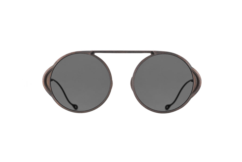 X BBS ANTIQUE BRONZE PATINA L.GRAY SUNGLASSES