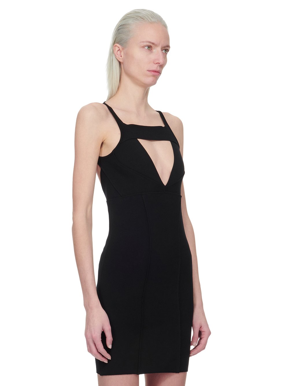 BLACK SLING MINI DRESS