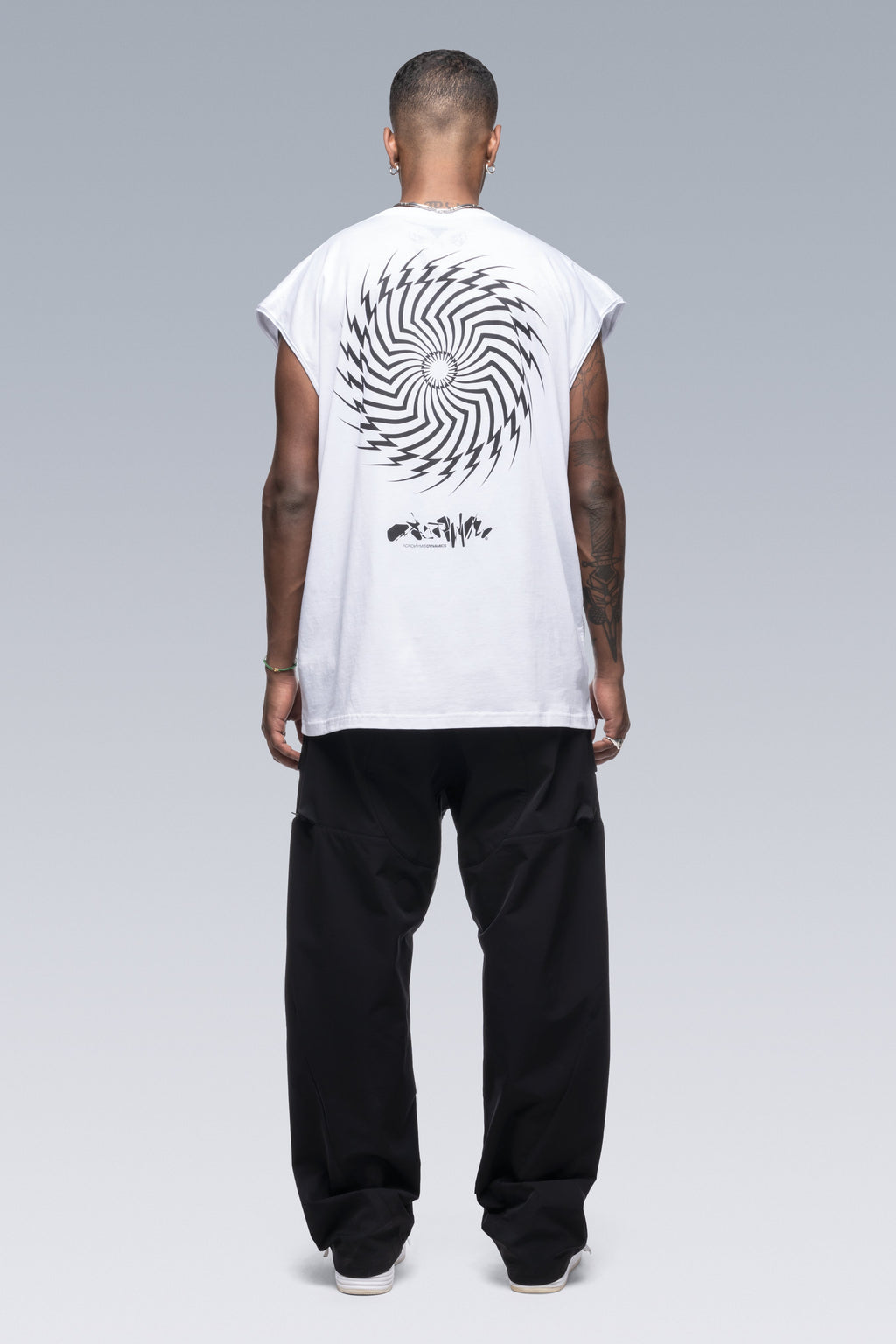 S25-PR-C Pima Cotton Sleeveless T-shirt - White