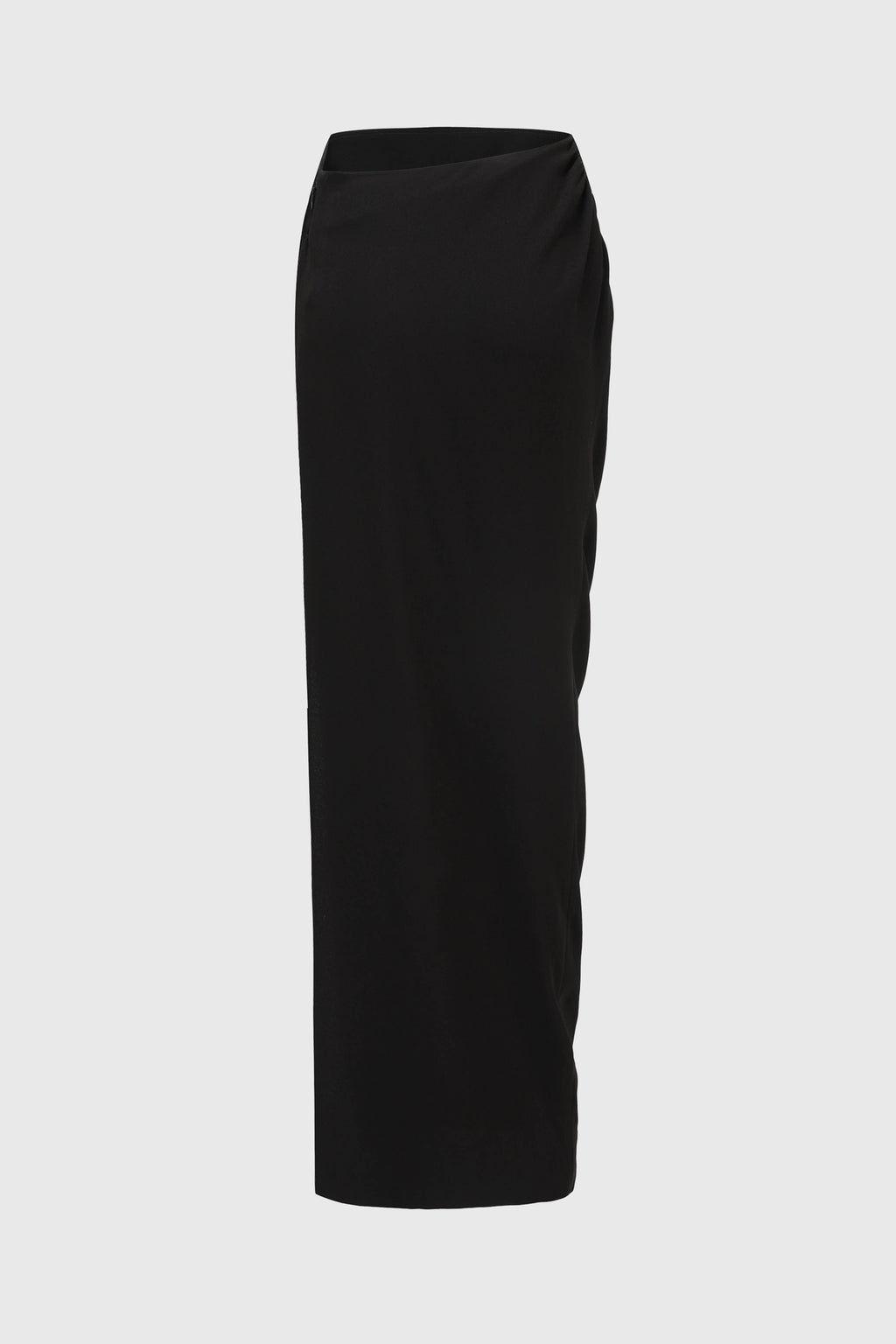 GATHERED DRAPED SKIRT BLACK