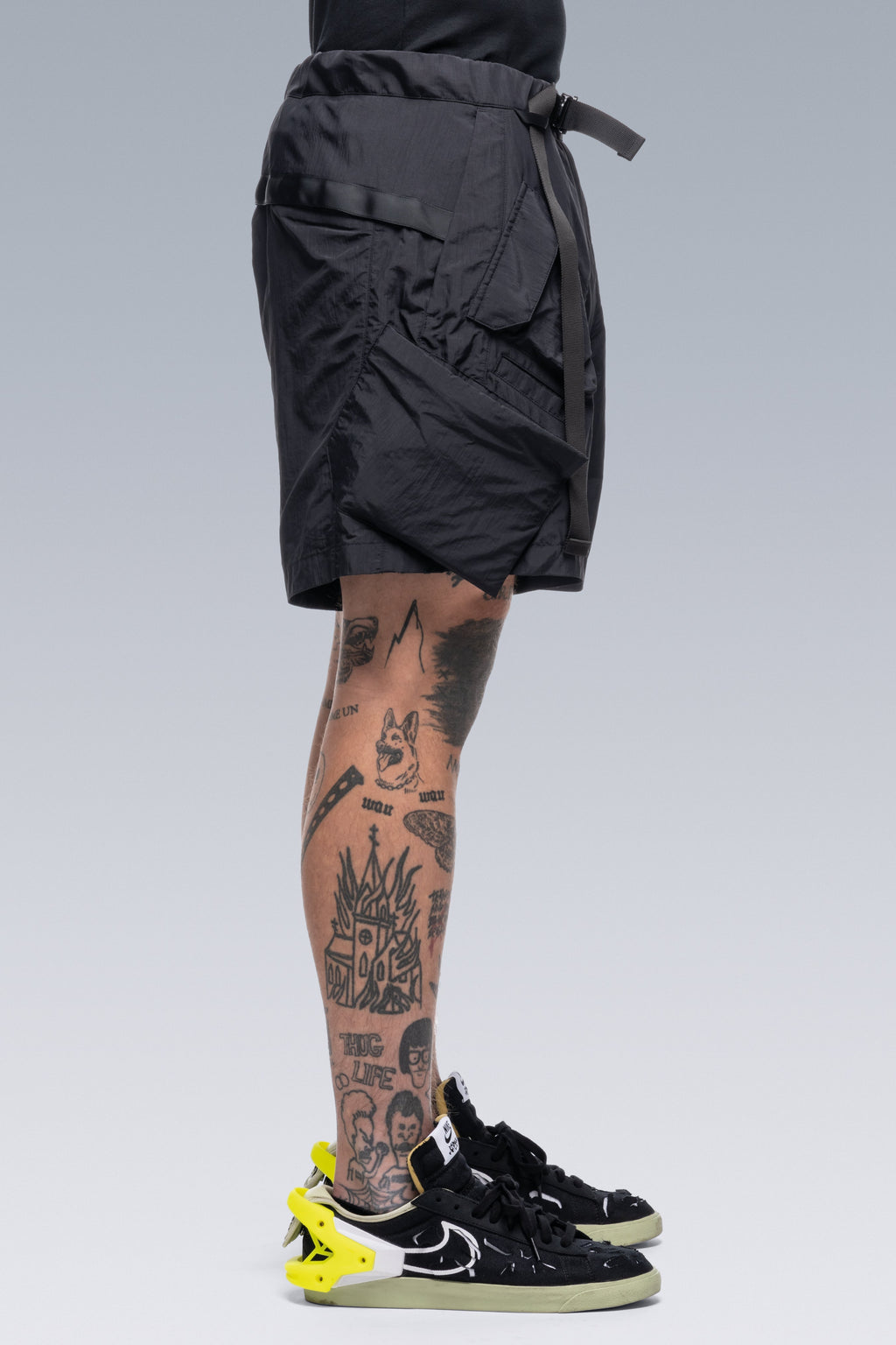 SP29K-M Nylon BDU Short Pant - Black