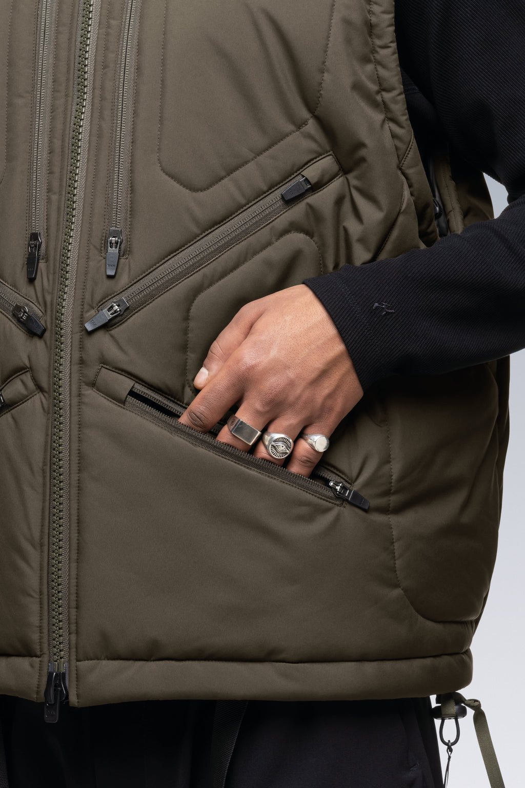V91-WS Windstopper® PrimaLoft® Modular Liner Vest - Grey