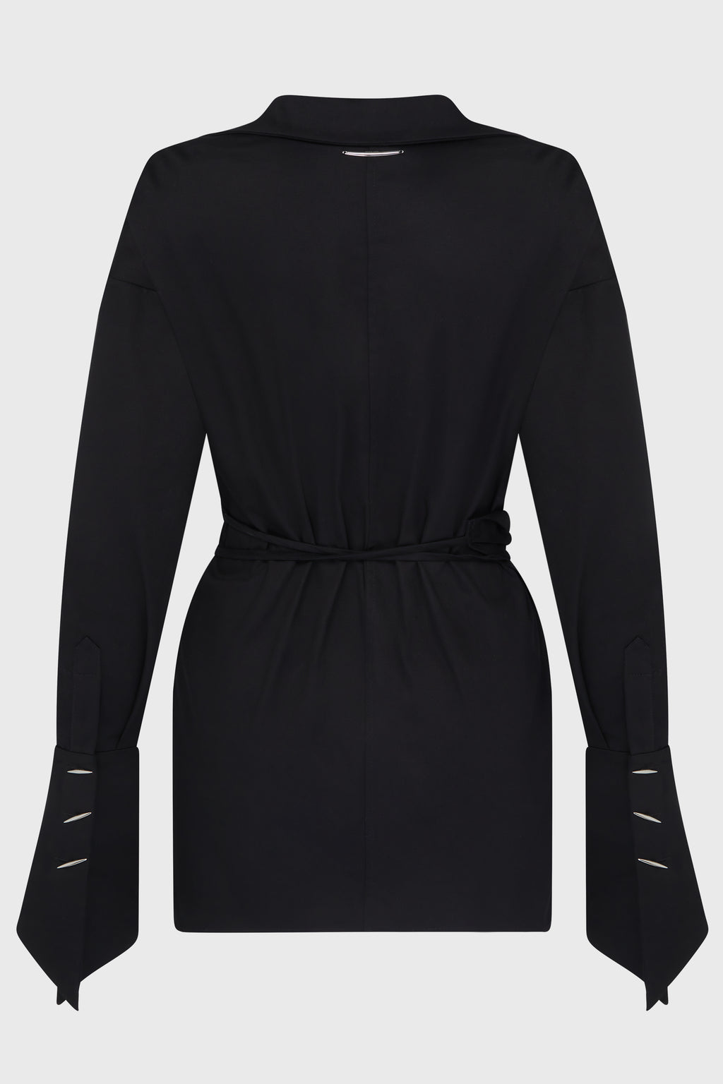 PIERCED DAGGER OVERSIZED WRAP SHIRT