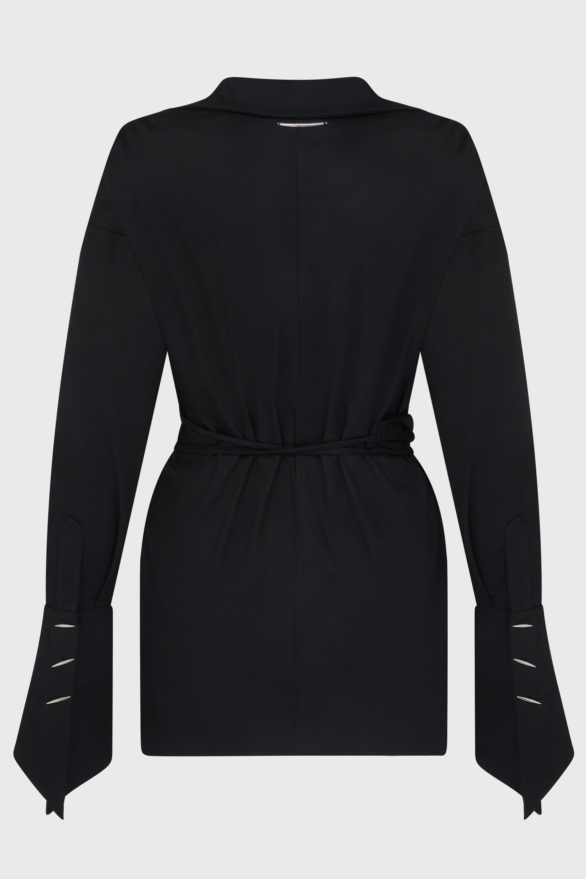 PIERCED DAGGER OVERSIZED WRAP SHIRT
