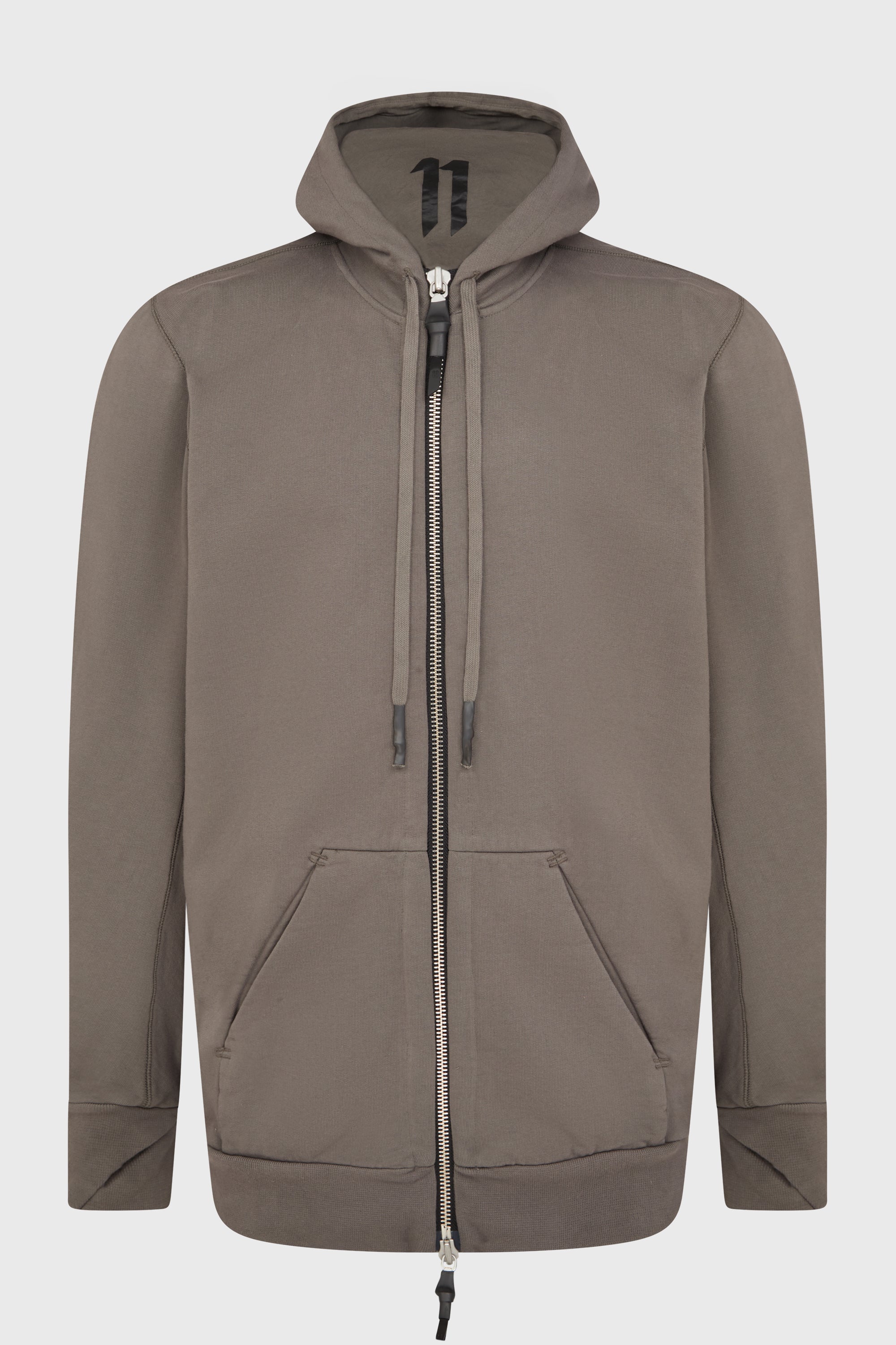 Z2B 11 LOGO MASK ZIP HOODIE CARBON GRAY