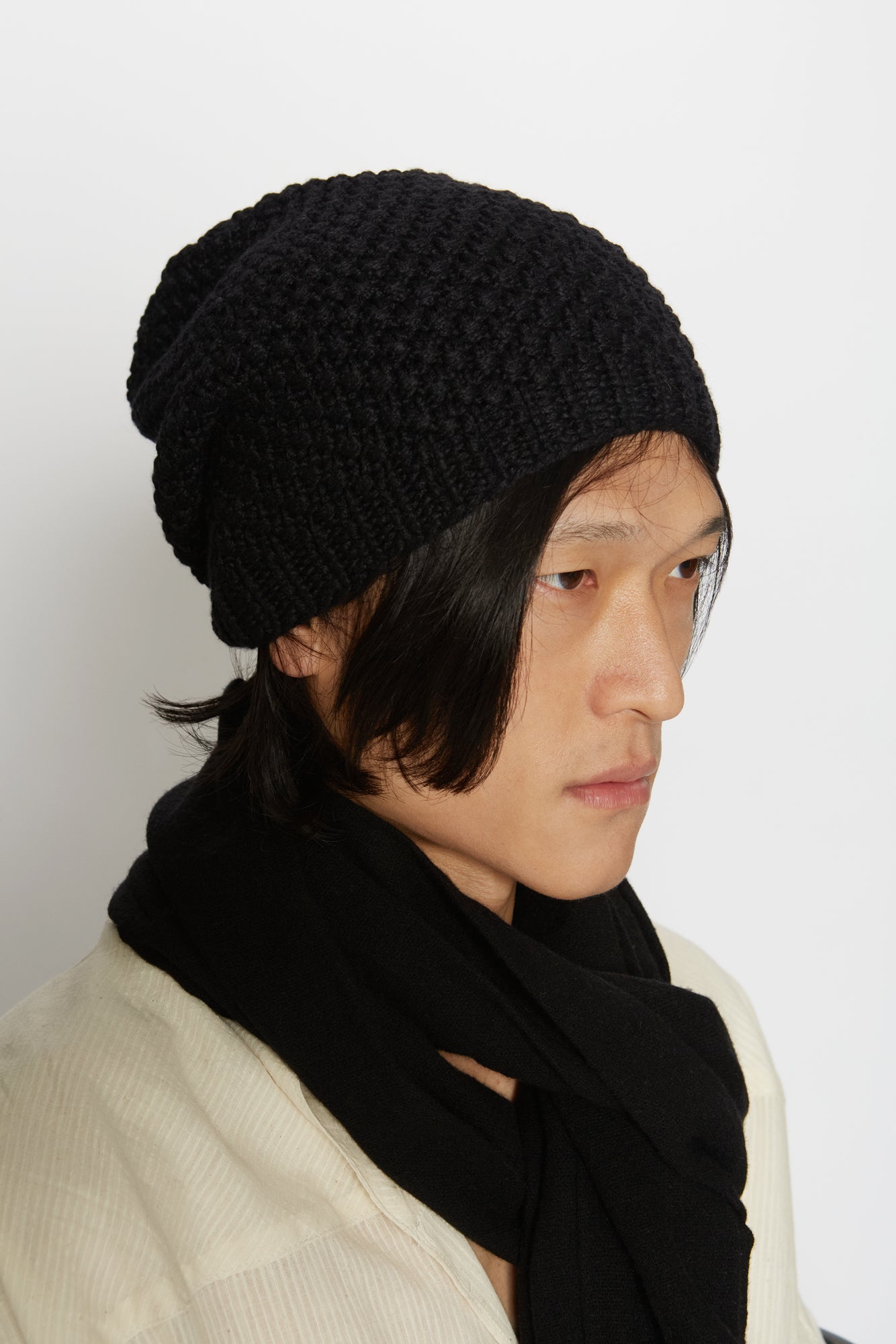 CAP MOSS - BUTTON BLACK