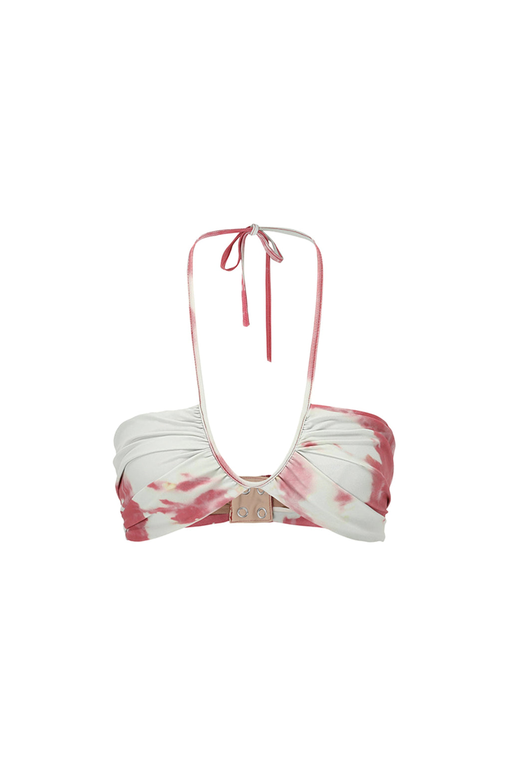 TIED PRINTED BIKINI TOP