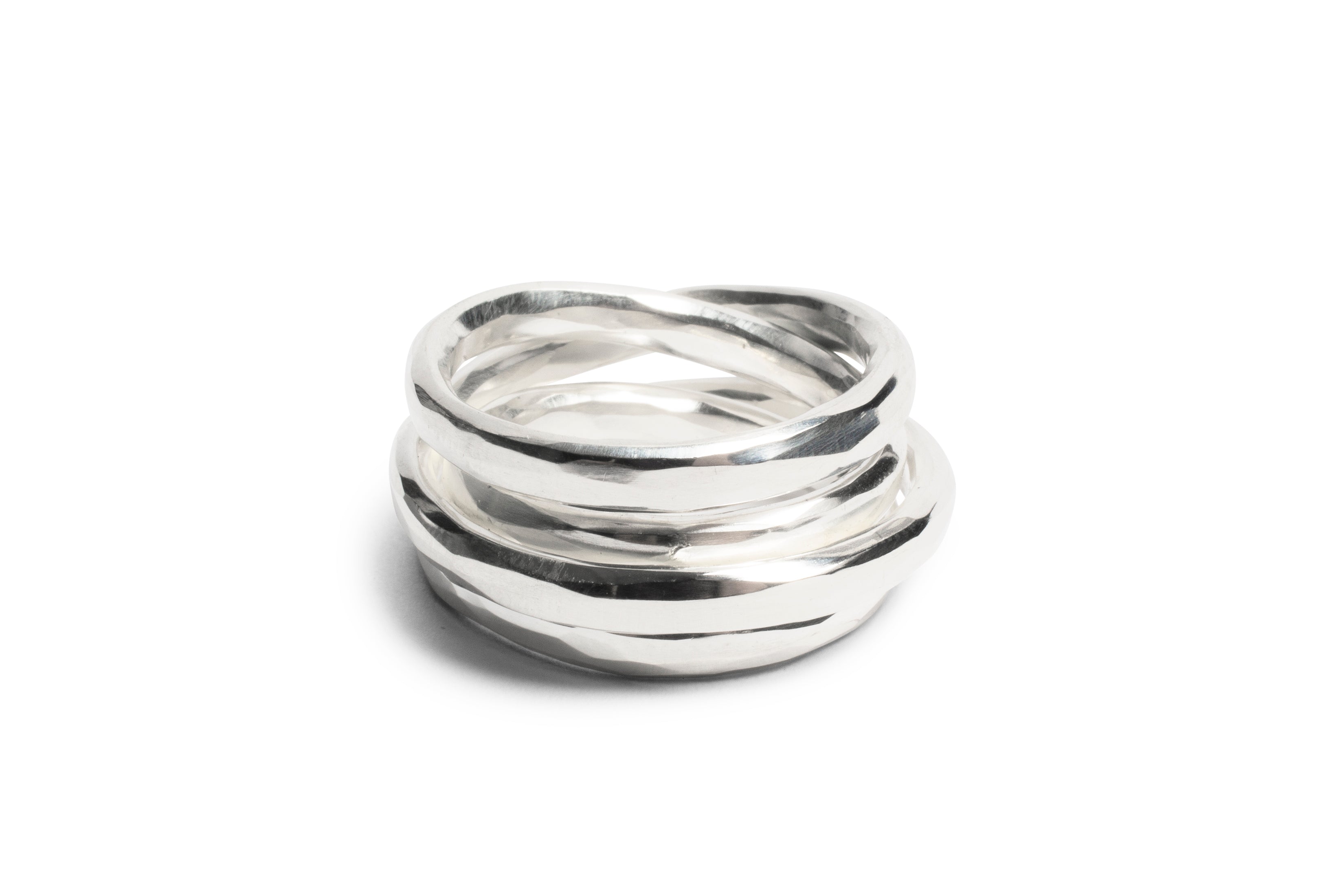 WOUND RING HAMMERED